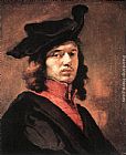 Carel Fabritius Canvas Paintings - Self-Portrait